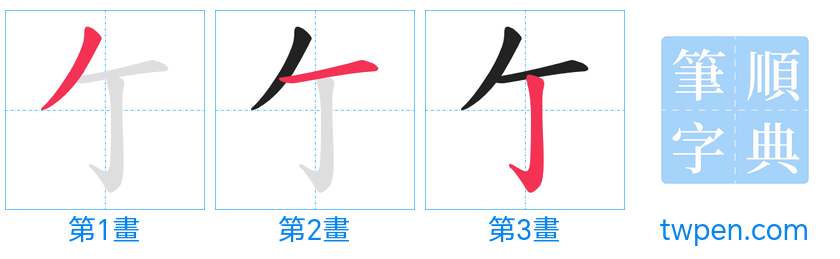 “「亇」的筆畫”