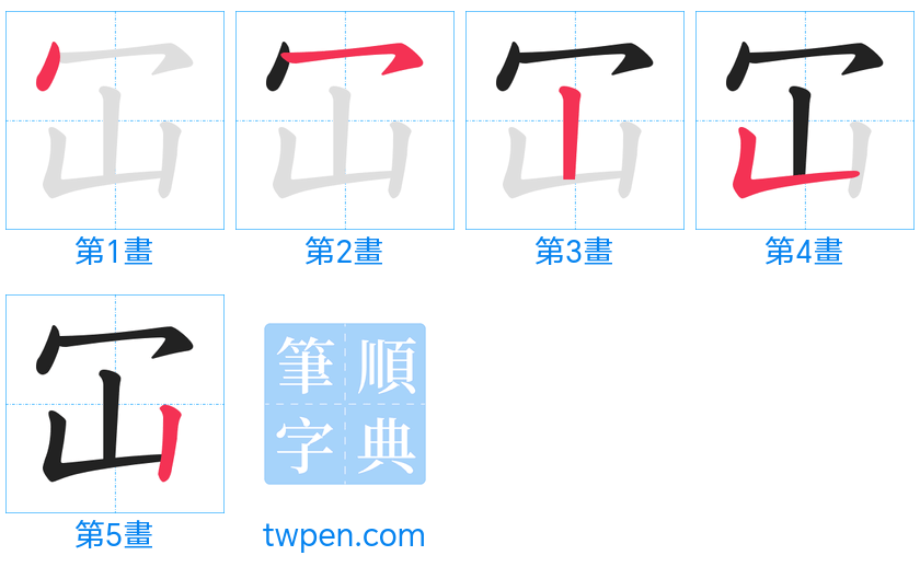 “「冚」的筆畫”