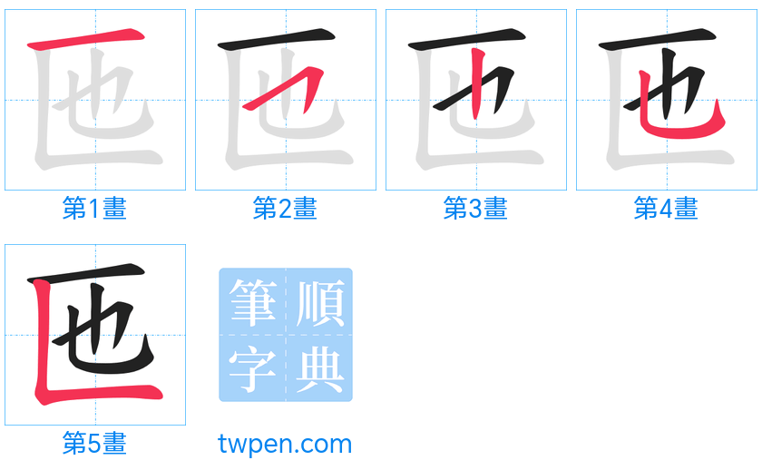 “「匜」的筆畫”