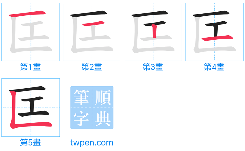 “「匞」的筆畫”