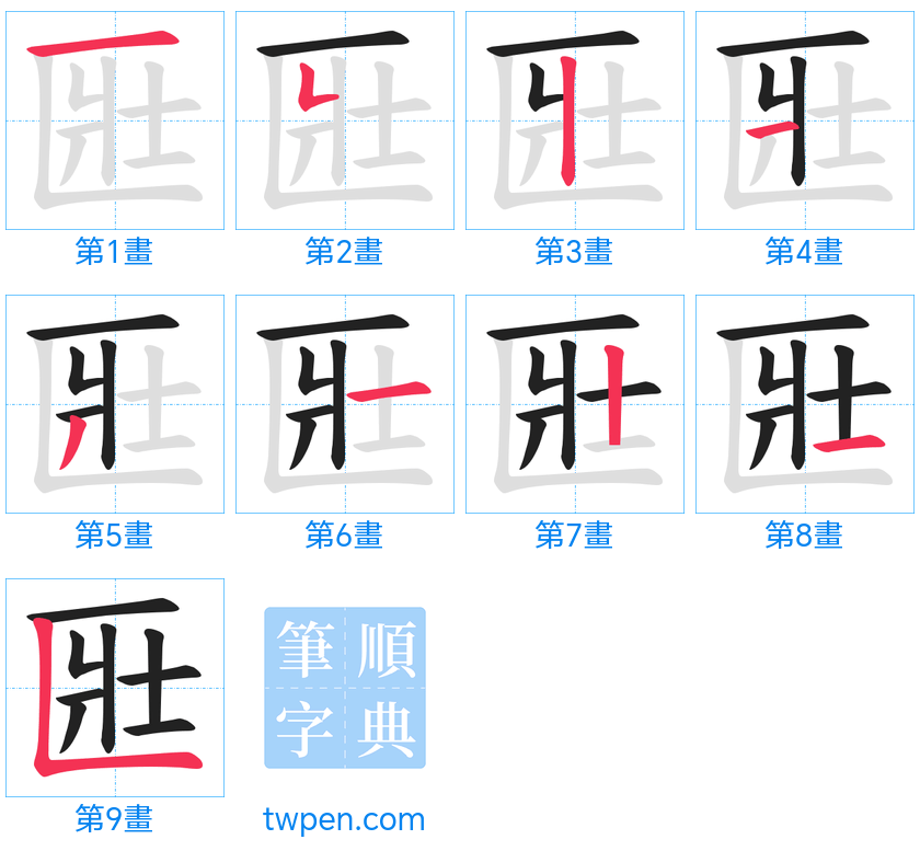 “「匨」的筆畫”