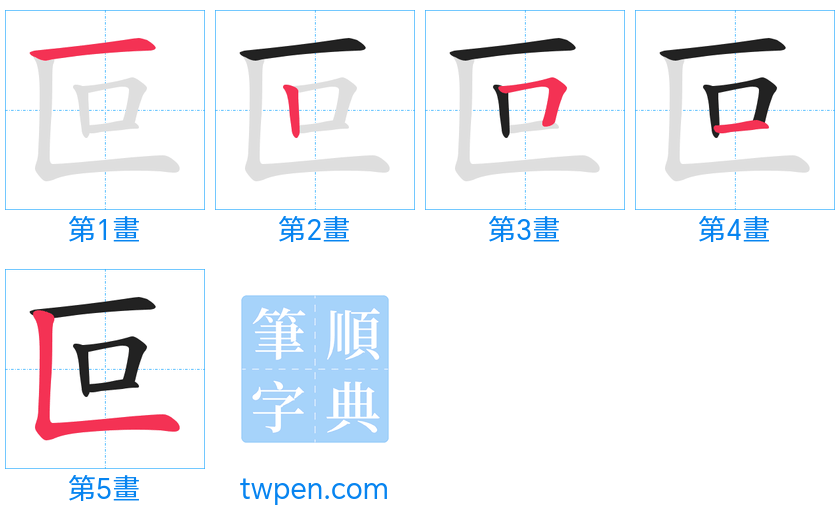 “「叵」的筆畫”