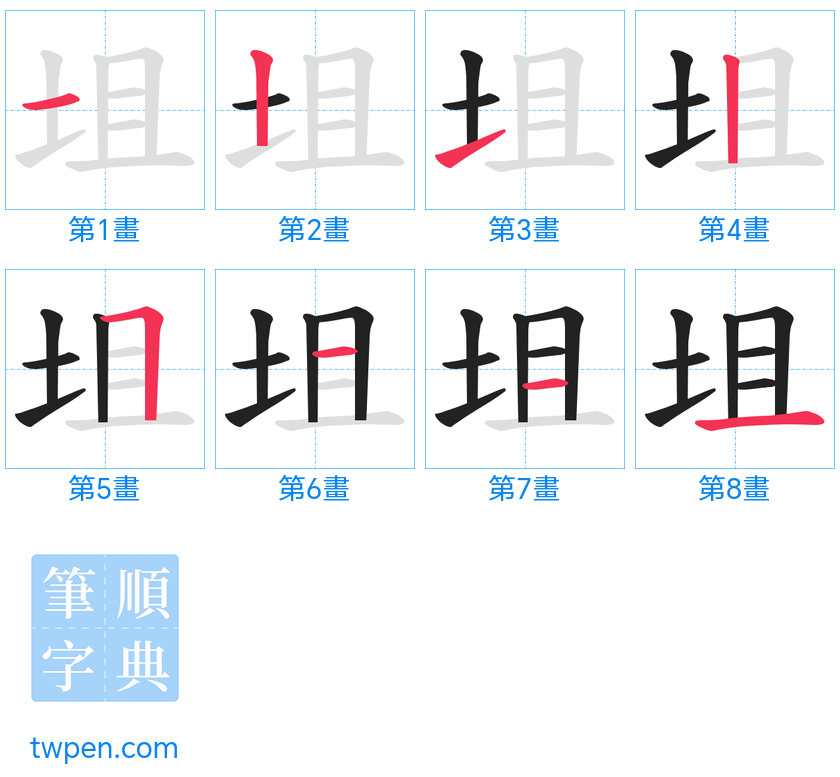 “「坥」的筆畫”