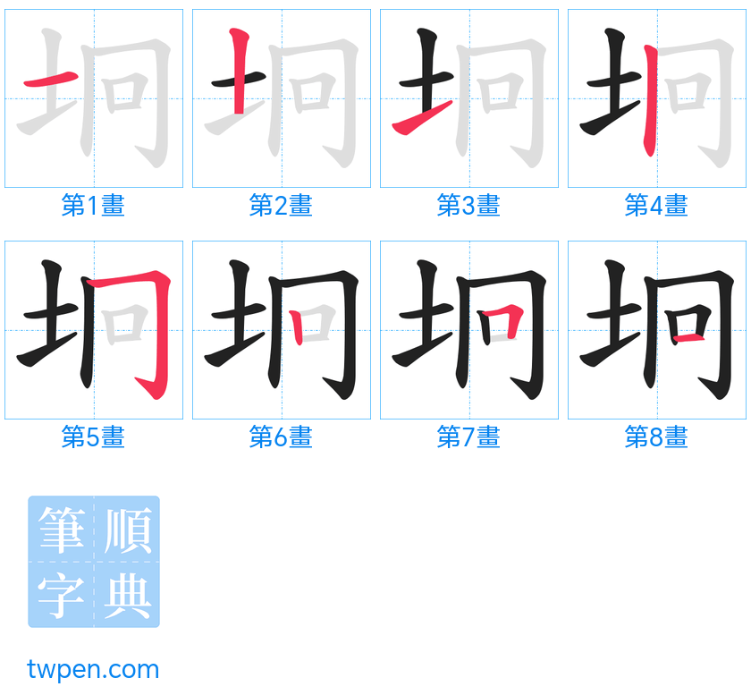 “「坰」的筆畫”