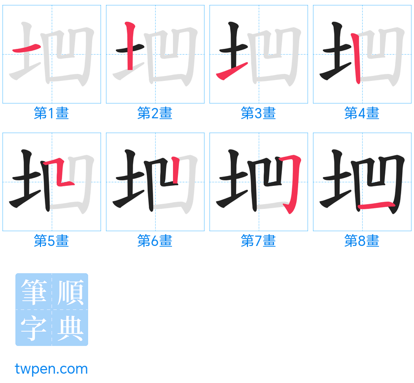 “「垇」的筆畫”