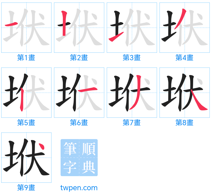 “「垘」的筆畫”