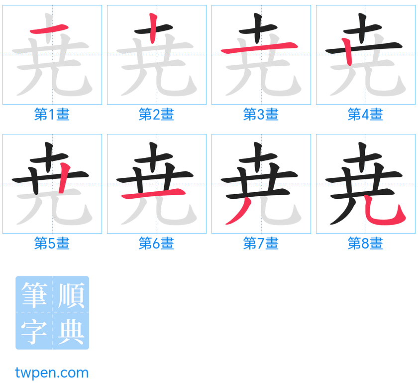 “「尭」的筆畫”