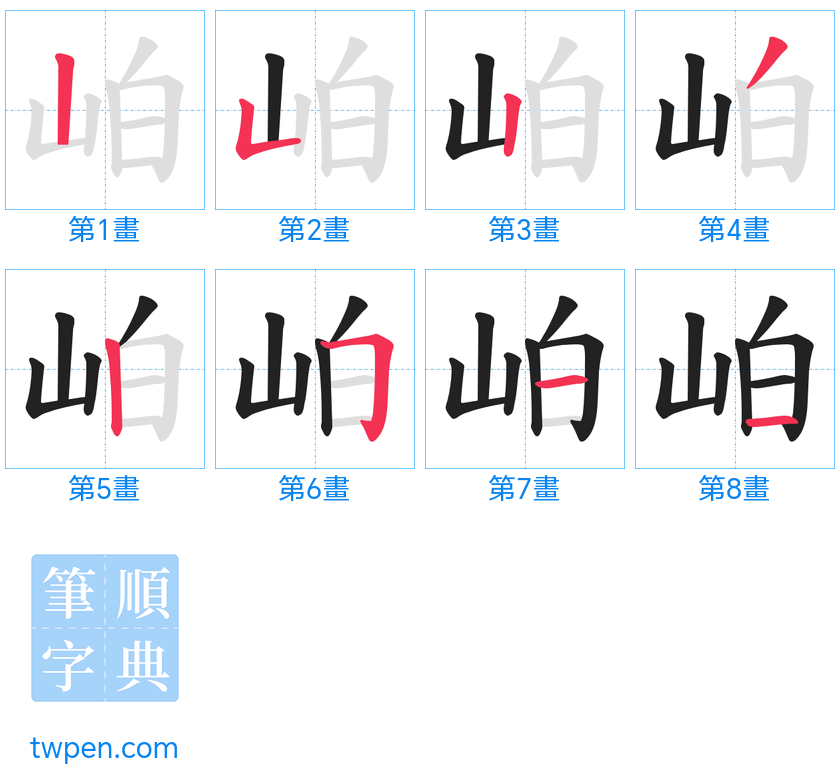 “「岶」的筆畫”