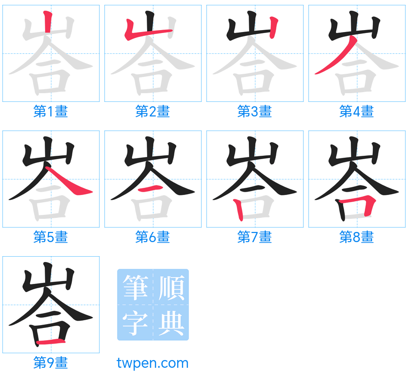 “「峇」的筆畫”