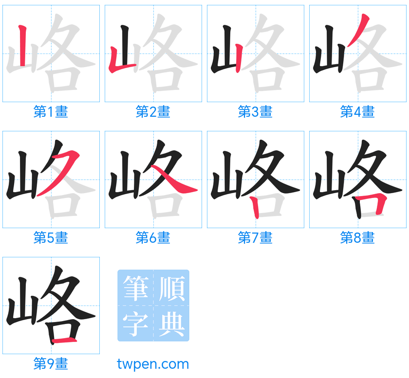 “「峈」的筆畫”