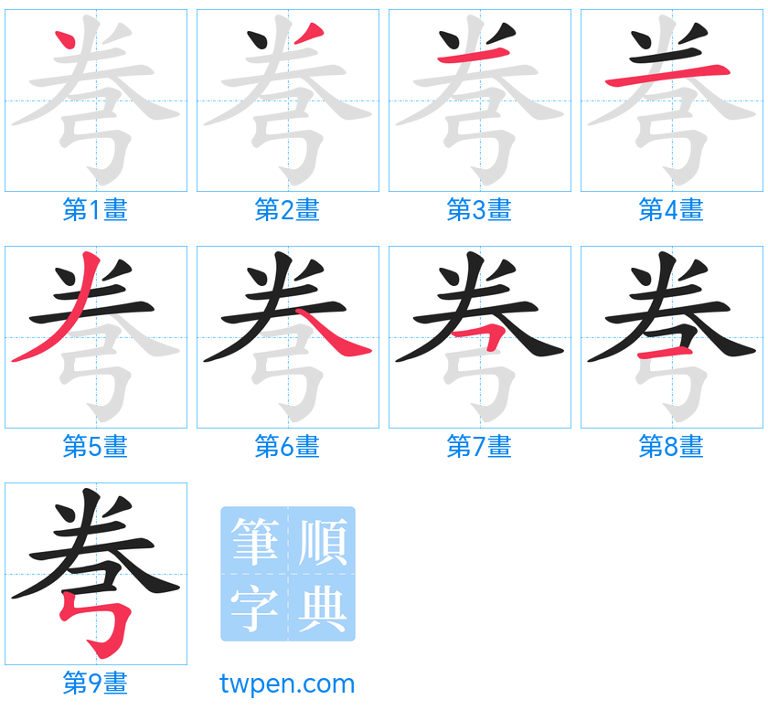 “「弮」的筆畫”