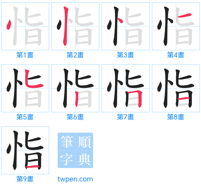 “「恉」的筆畫”