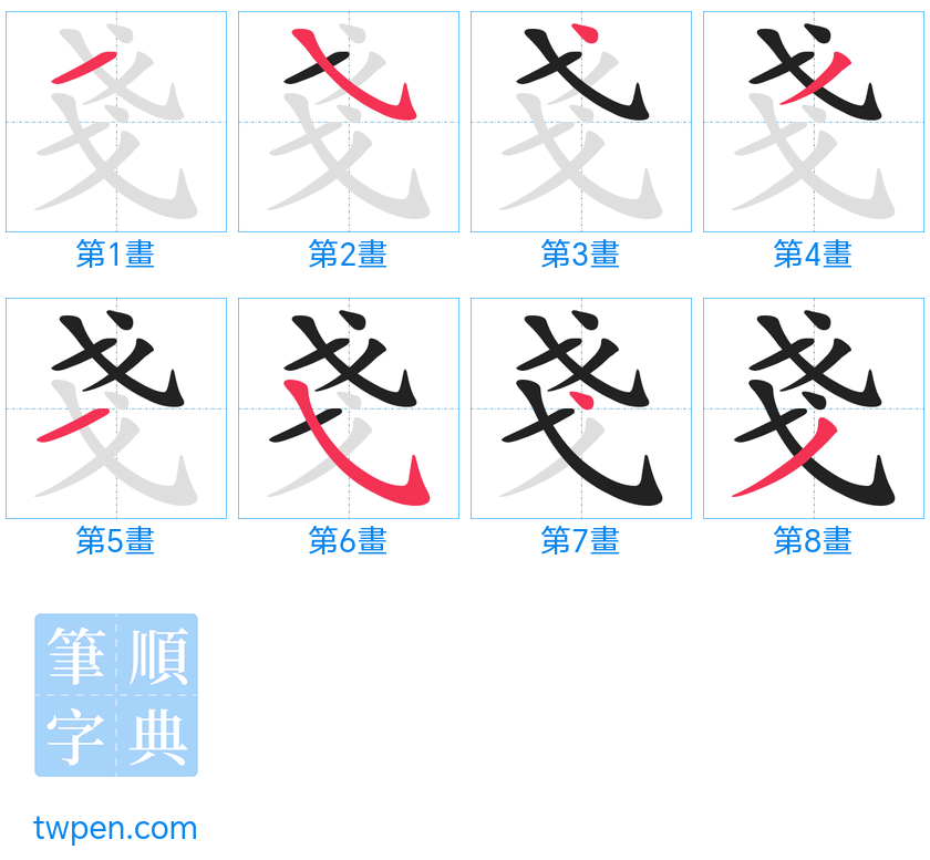 “「戔」的筆畫”