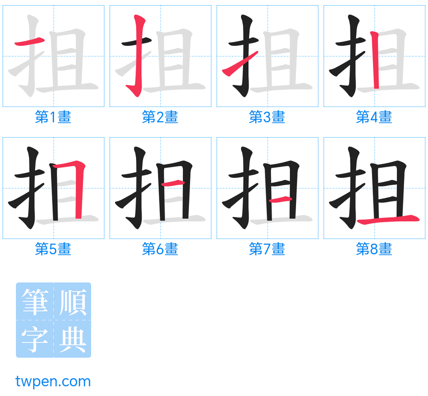 “「抯」的筆畫”