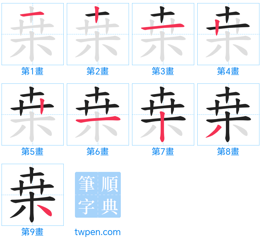 “「桒」的筆畫”