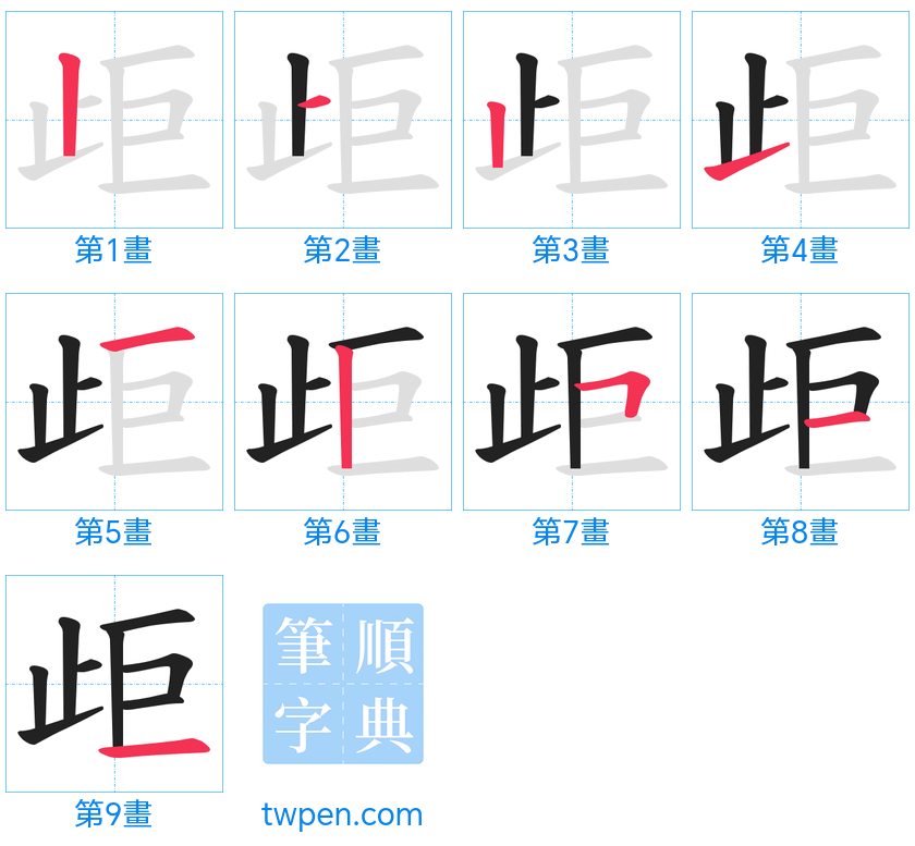 “「歫」的筆畫”