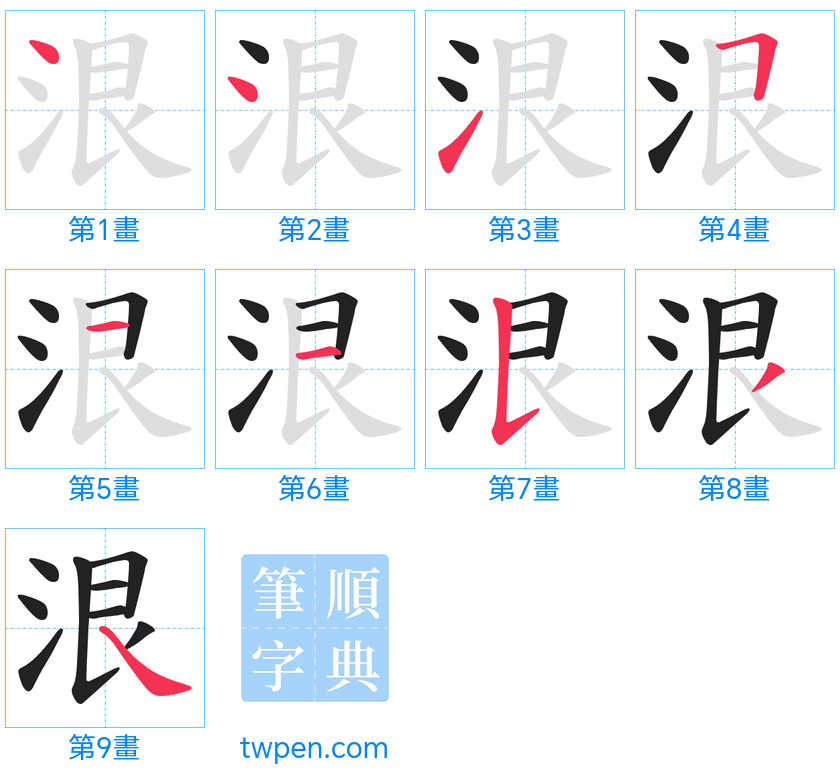 “「泿」的筆畫”