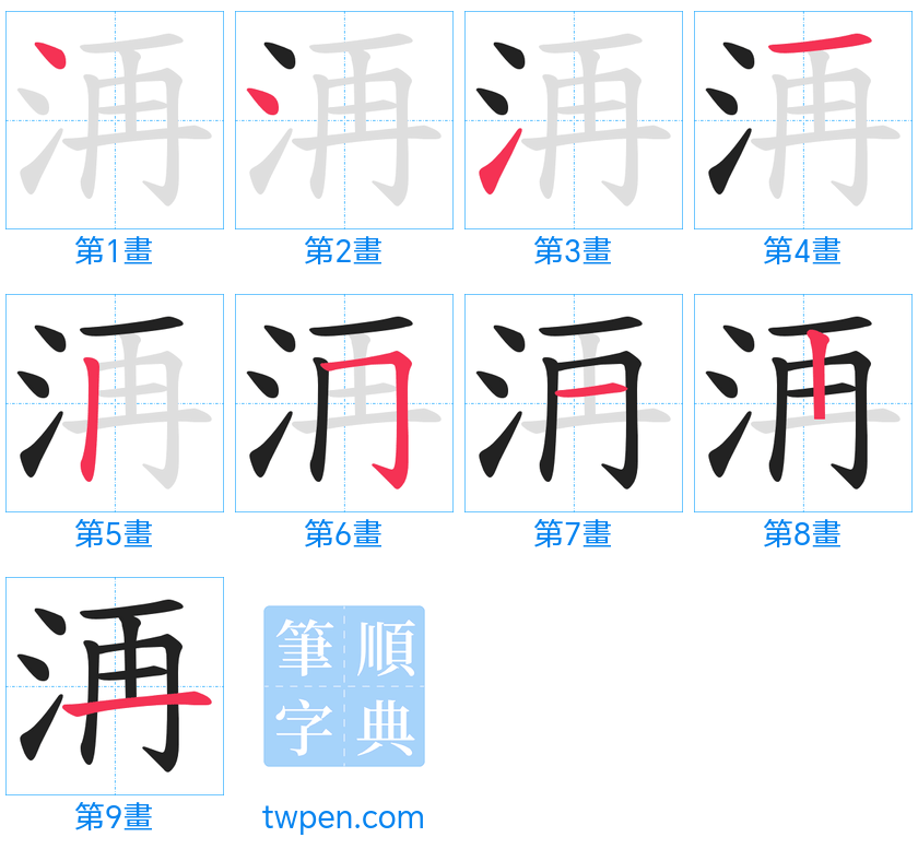 “「洅」的筆畫”