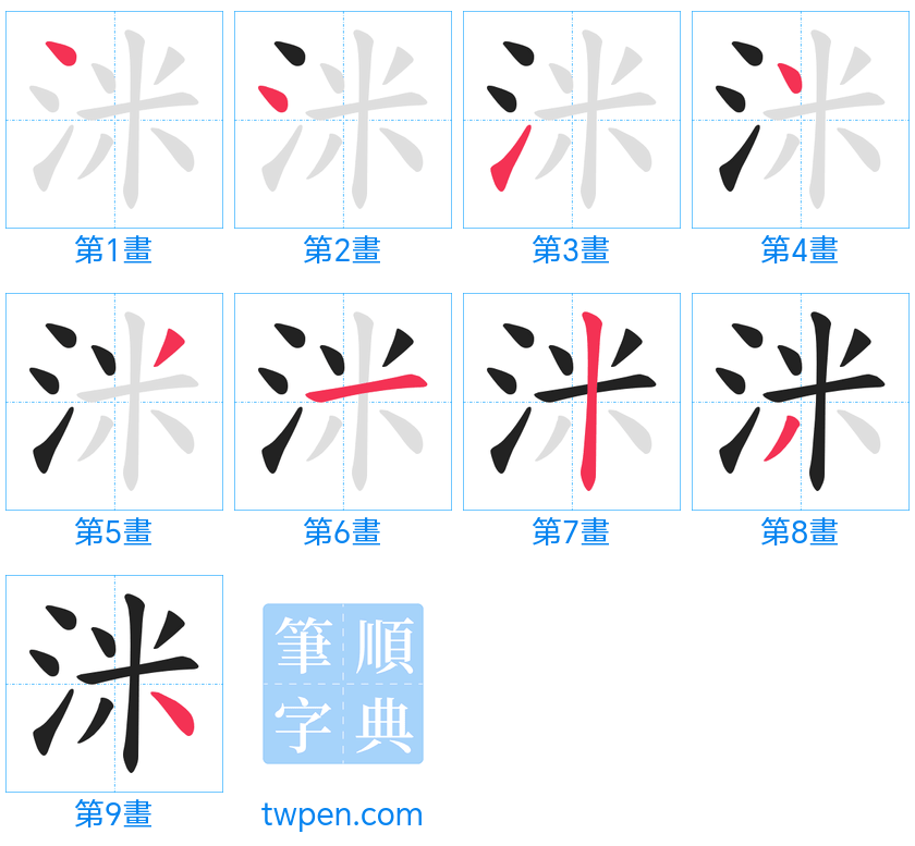 “「洣」的筆畫”