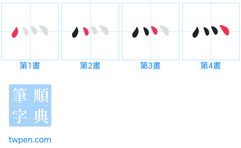 “「灬」的筆畫”