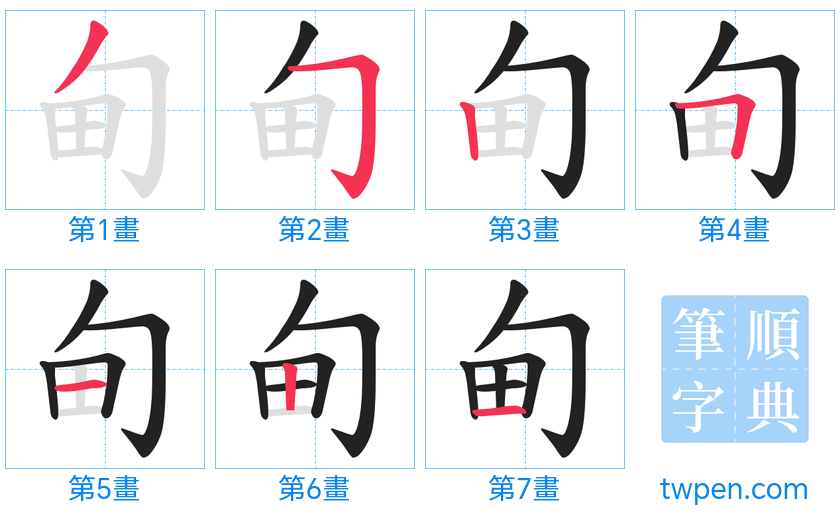 “「甸」的筆畫”