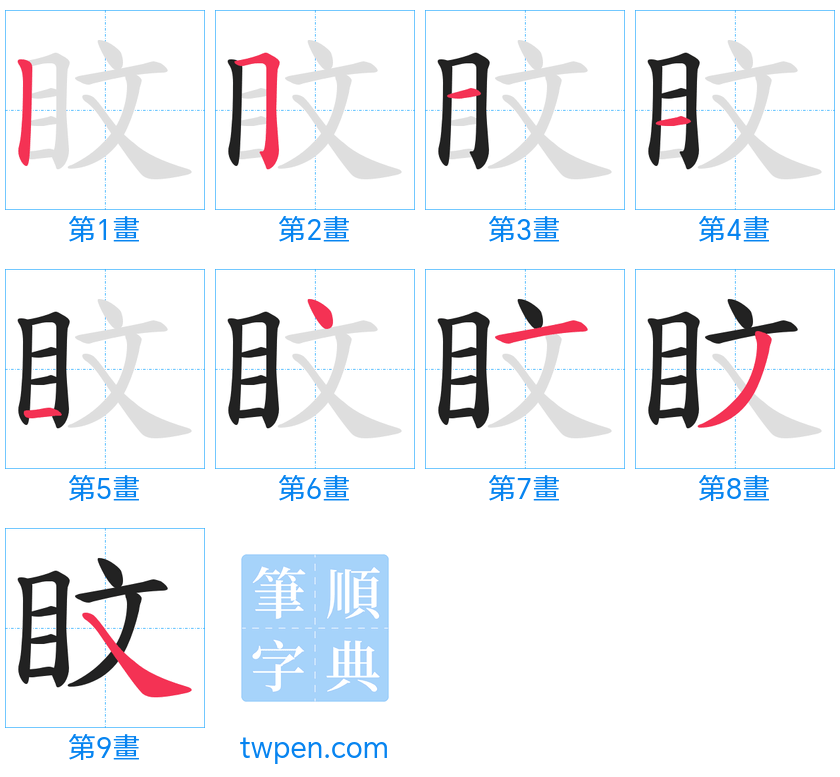 “「盿」的筆畫”