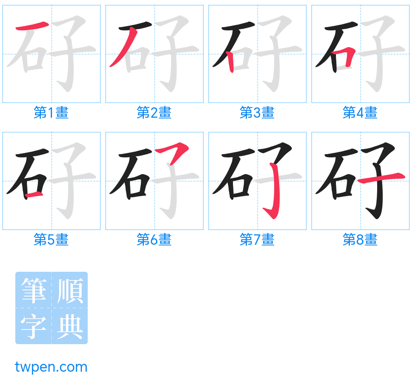 “「矷」的筆畫”