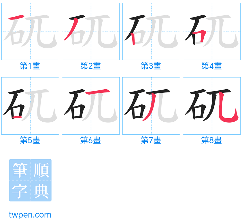 “「矹」的筆畫”