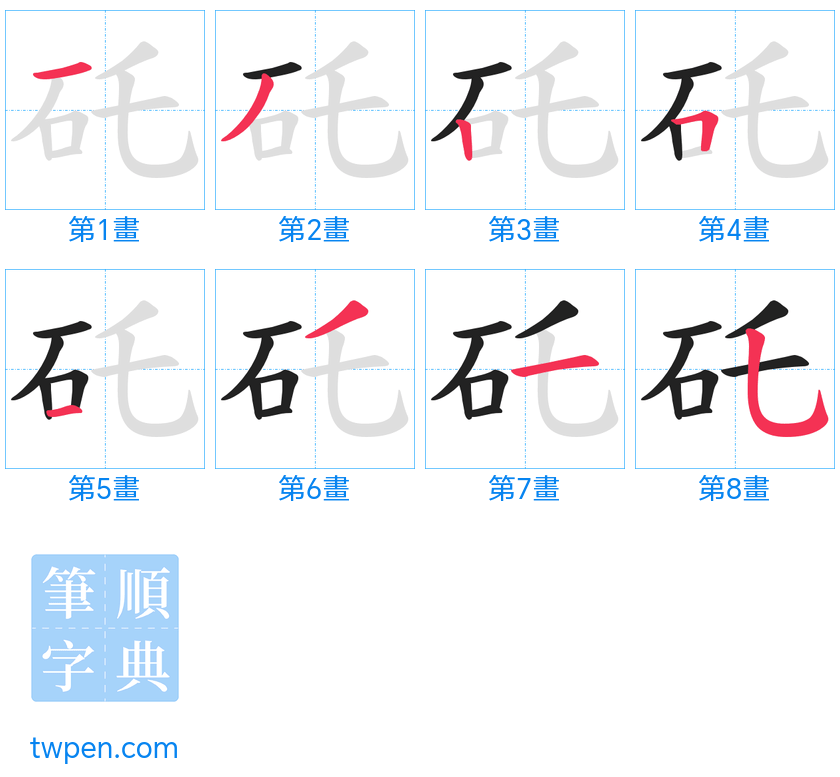 “「矺」的筆畫”