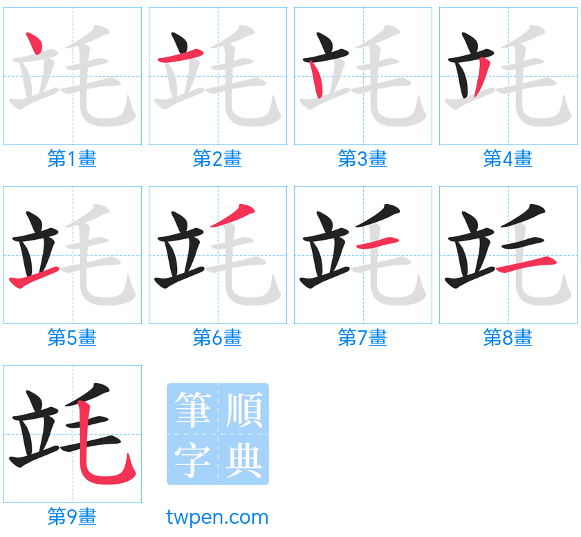 “「竓」的筆畫”