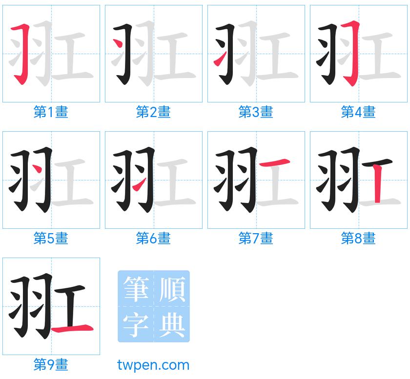 “「羾」的筆畫”