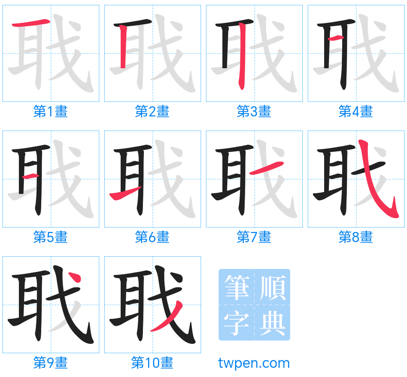 “「聀」的筆畫”