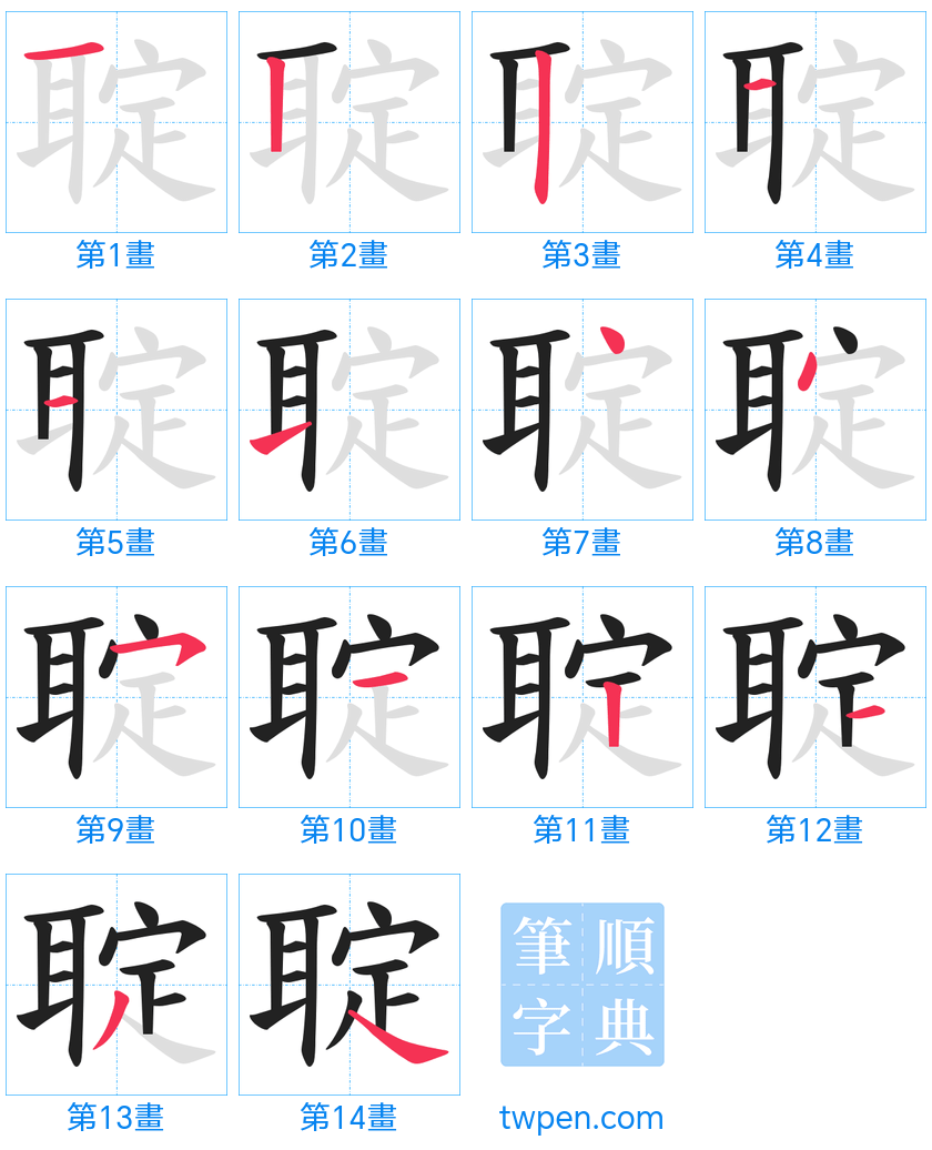 “「聢」的筆畫”