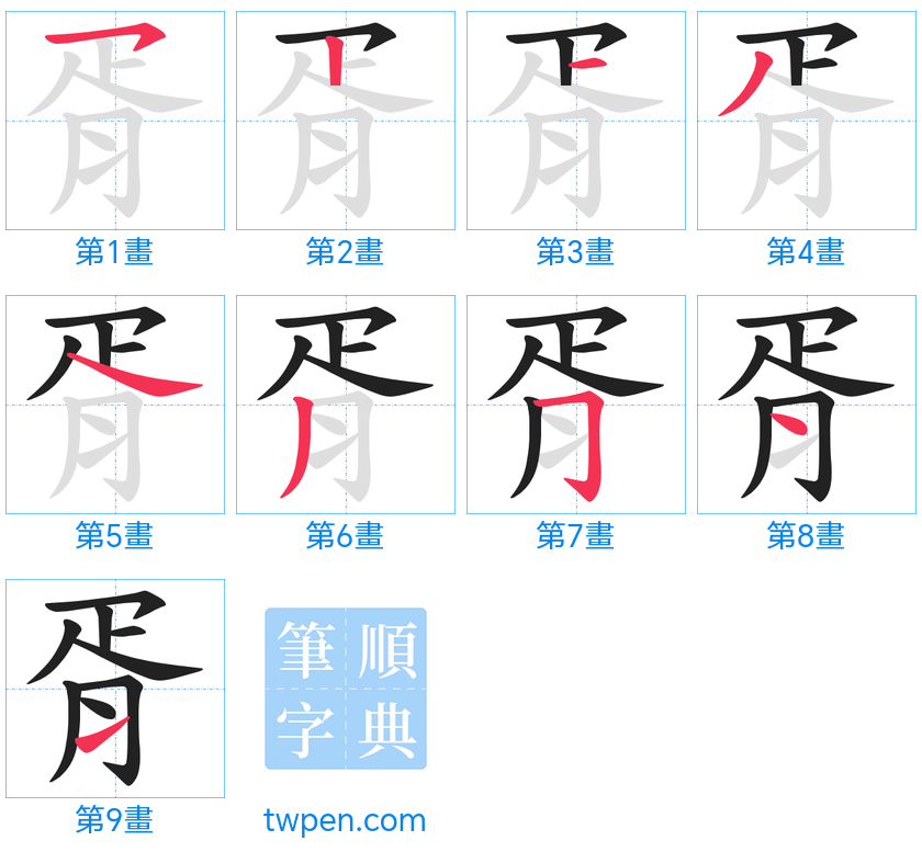 “「胥」的筆畫”