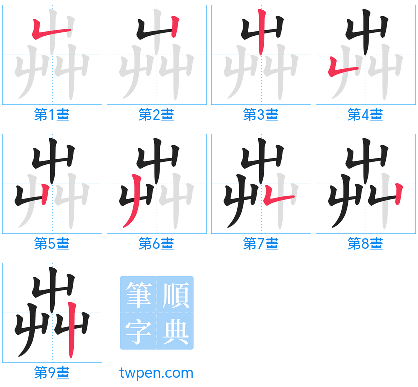 “「芔」的筆畫”