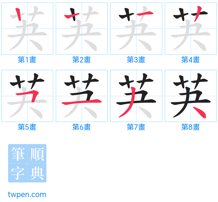 “「芵」的筆畫”