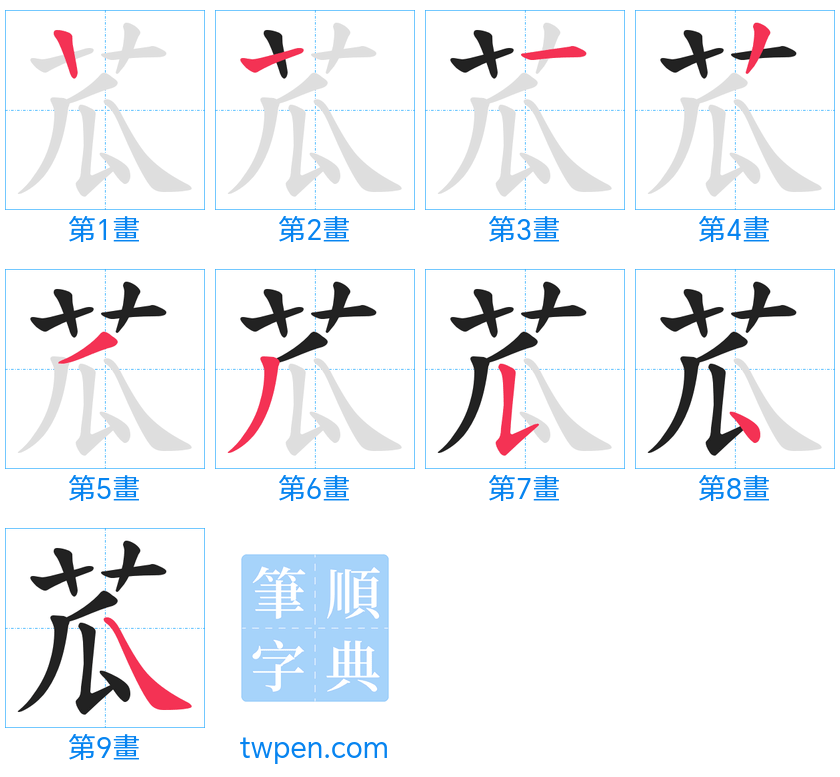 “「苽」的筆畫”