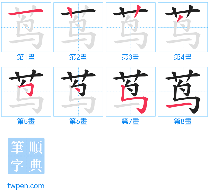 “「茑」的筆畫”