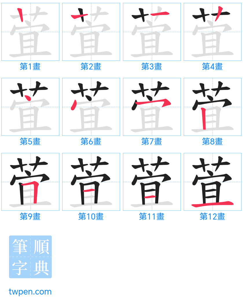 “「萓」的筆畫”