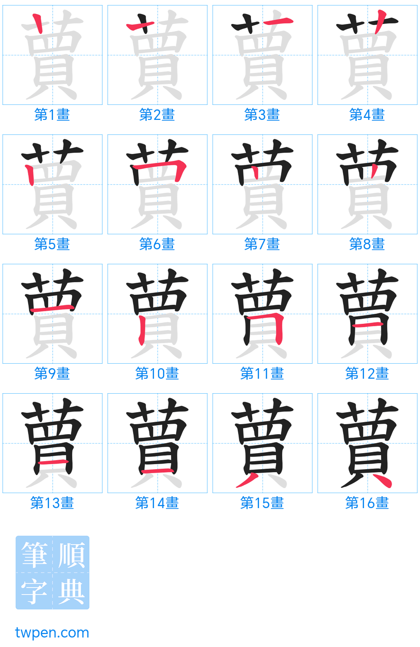 “「蕒」的筆畫”