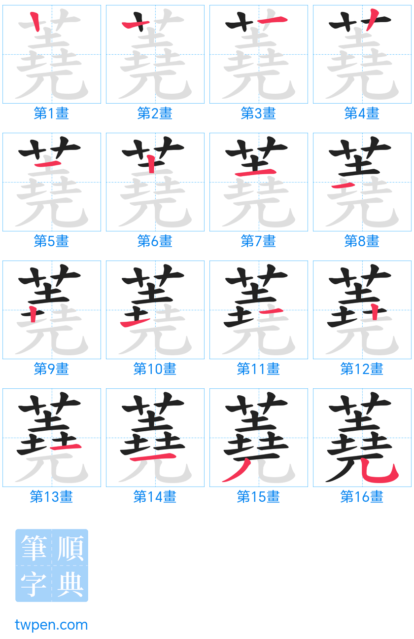 “「蕘」的筆畫”