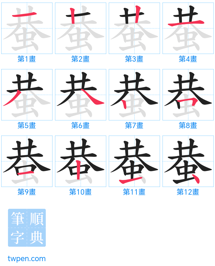 “「蛬」的筆畫”