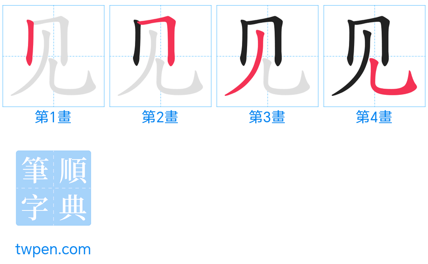 “「见」的筆畫”