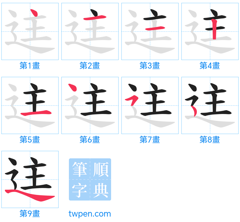 “「迬」的筆畫”