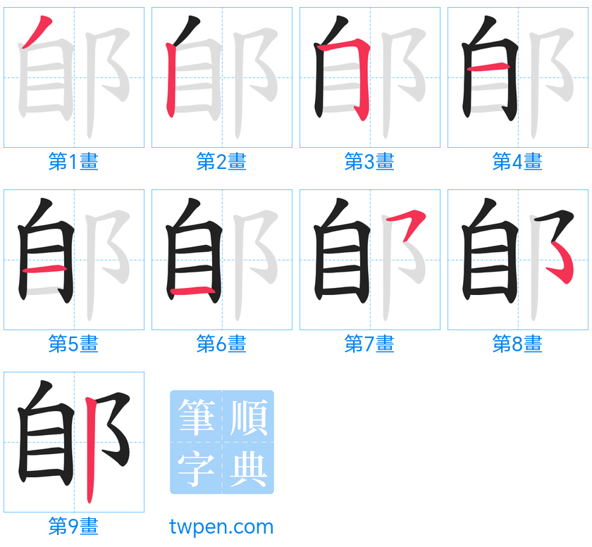 “「郋」的筆畫”