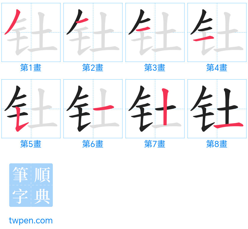 “「钍」的筆畫”