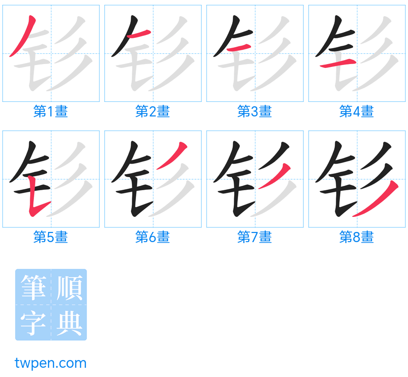 “「钐」的筆畫”